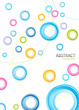 Colorful rainbow circle background