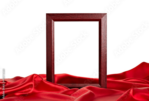 Photo: wooden frame and silk cover wooden frame and silk cover