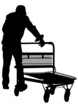 Man with trolley