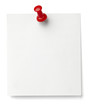 push pin and note paper office business