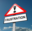 Frustration concept.