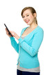 Foto: Woman using digital tablet Woman using digital tablet