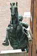 Bronze statue. City Hall. Ferrara. Emilia-Romagna. Italy. Bronze statue. City Hall. Ferrara. Emilia-Romagna. Italy.
