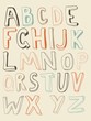 convex funky alphabet convex funky alphabet