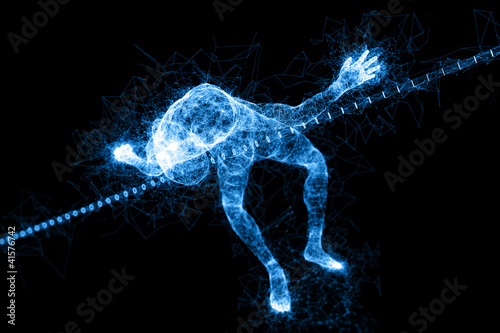 Illustration: Digital Athletics - High Jump Digital Athletics - High Jump