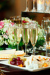 Foto: Glasses of champagne, cheese Glasses of champagne, cheese