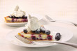Closeup of fresh lemon blueberry tarte Closeup of fresh lemon blueberry tarte