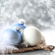 Christbaumkugeln - eisblau Christbaumkugeln - eisblau