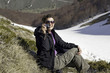 Making a photo on snow