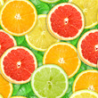 Seamless pattern with motley citrus-fruit slices Seamless pattern with motley citrus-fruit slices