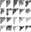 Set Of Twenty One Color Corners. Elements Of Design.