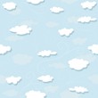 Clouds Pattern - Repetitive Illustration