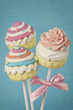 Colorful cupcake pops Colorful cupcake pops