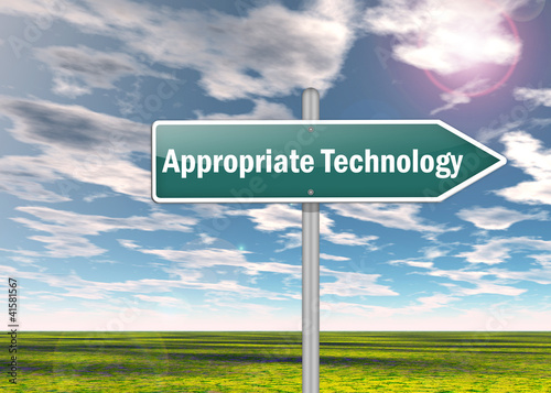 Illustration: Signpost "Appropriate Technology" Signpost "Appropriate Technology"