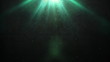 old wall and green light flare