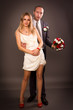 Happy bride and groom Happy bride and groom