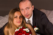 Happy bride and groom Happy bride and groom