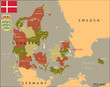 Denmark map.