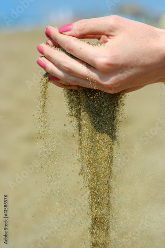 Photo: Sand in the hands Sand in the hands