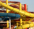 The Tubes and Pipes at a Leisure Swimming Pool.