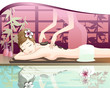 Vektor: spa and health spa and health