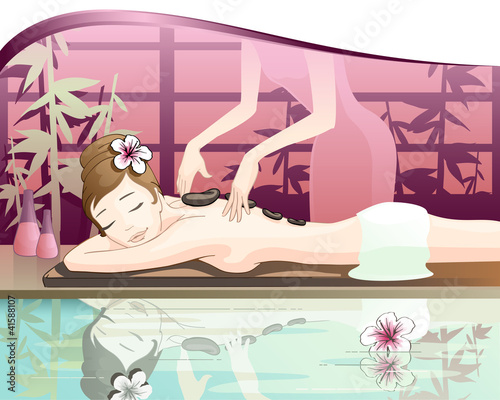 Vector: spa and health spa and health