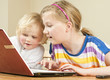 Children using laptop
