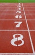 Starting grid of race track at a stadium Starting grid of race track at a stadium