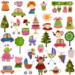 Artworks. Set of decorative elements