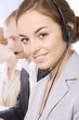 Photo: Group portrait of successful customer service representatives Group portrait of successful customer service representatives