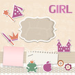Scrapbook card for baby Scrapbook card for baby