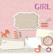 Scrapbook card for baby Scrapbook card for baby