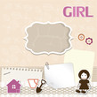 Scrapbook card for baby Scrapbook card for baby