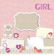 Scrapbook card for baby Scrapbook card for baby