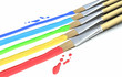 Paint Brushes and colors