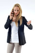 Frau beim telefonieren