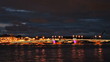 Blagoveshchensky Bridge, night