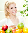 woman with fruits