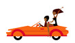Couple in car