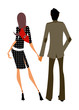 Couple holding hand together