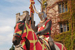 Knight outside of Hever castle