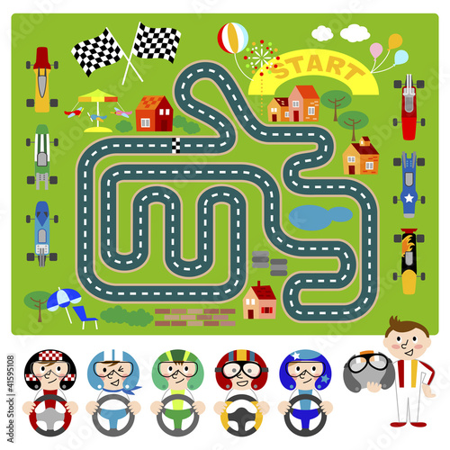 Vector: boys driver boys driver