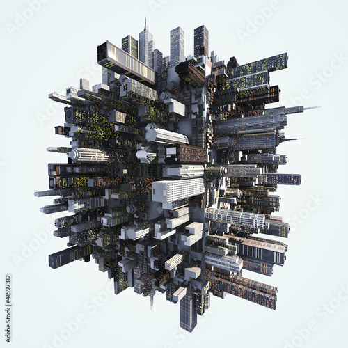 Illustration: cube city cube city