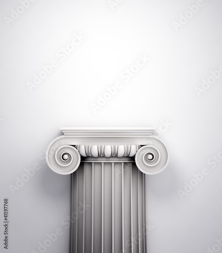 Illustration: Antique doric style column Antique doric style column