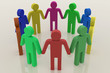 3D Team, Work together concept