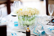 table set for a wedding