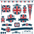 uk flags and ribbons