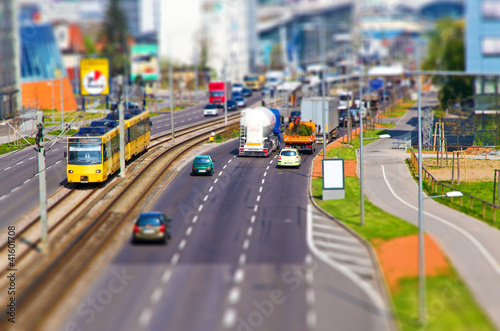 Photo: Miniaturstraße - Tilt-Shift Effekt Miniaturstraße - Tilt-Shift Effekt
