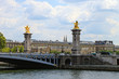 Alexander III Bridge in Paris, France.