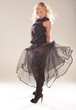 Artistic Fashion Model In Black